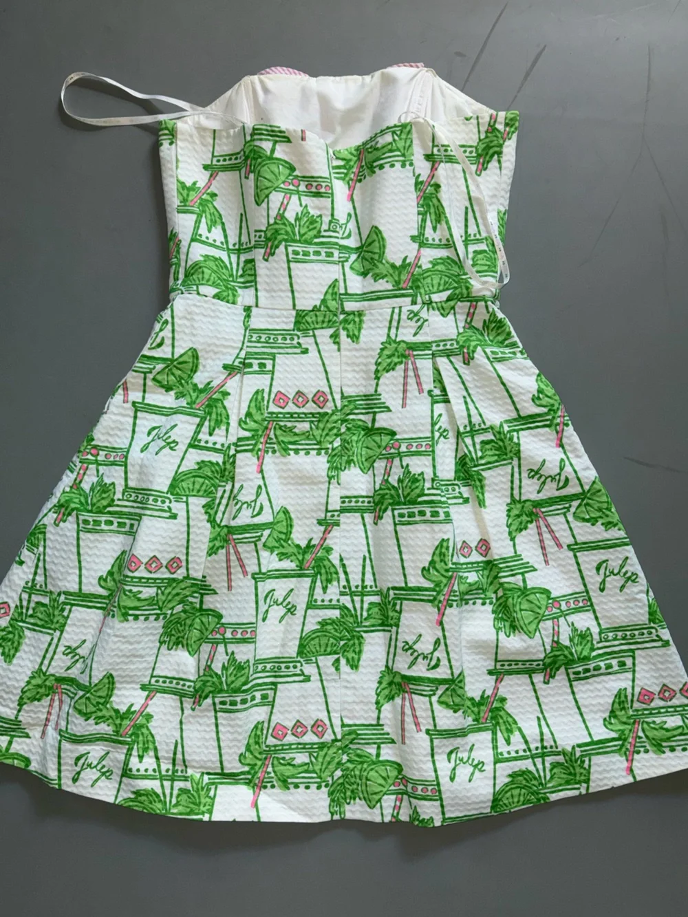 Lily Pulitzer Strapless A-Line Mint Julep Dress - Picture 2 of 3